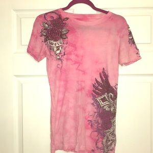SINFUL distressed tshirt. Size medium.